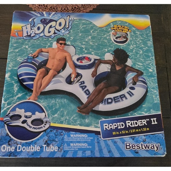 Bestway H20Go Rapid Rider 2 Side-by-Side Double River/Float Tube - Picture 1 of 4